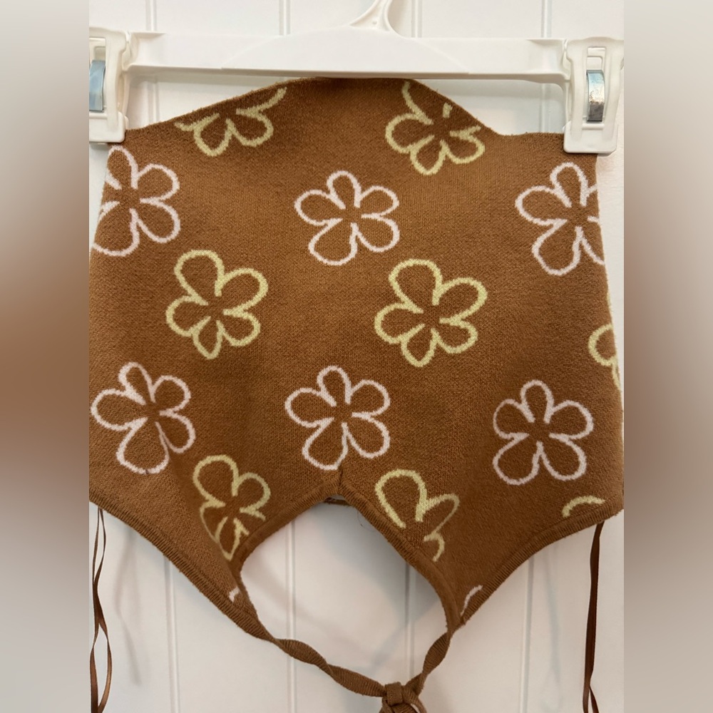 Brown Floral Women's Bag medium - Picture 2 of 4